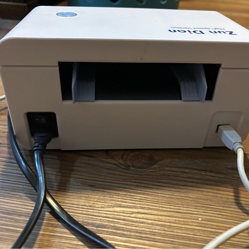 High-Speed 4x6 package Label Printer - White and Blue - Picture 3 of 3